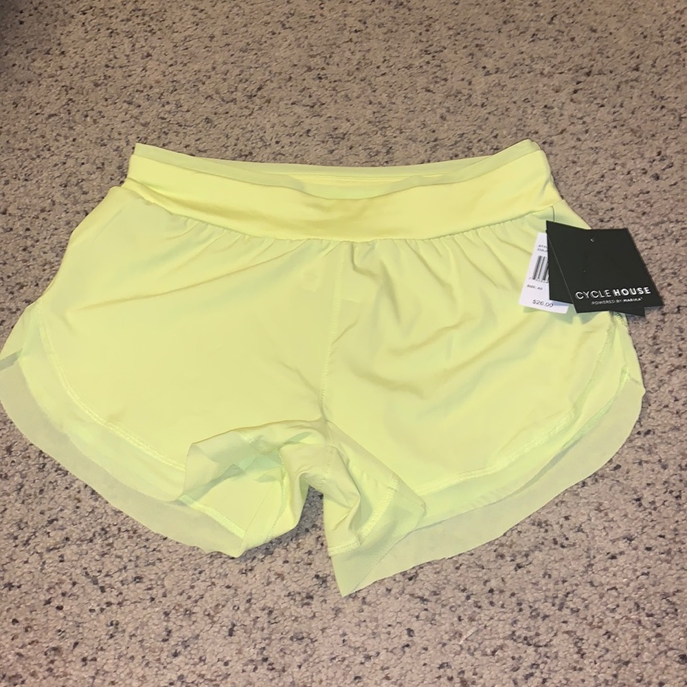 Yellow/Green Athletic Shorts